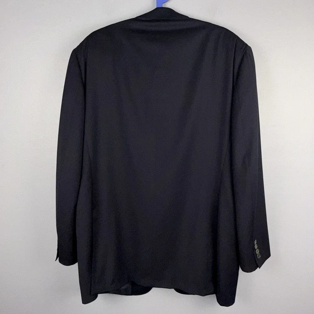 Ermenegildo Zegna Blazer Men's 56L 46L  Navy 3 Button Wool Academia  *READ